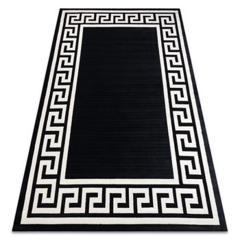 Alfombra Pearl 51327f Negro - Estructura, Exclusiva Griega, Estructura 192x290 Cm