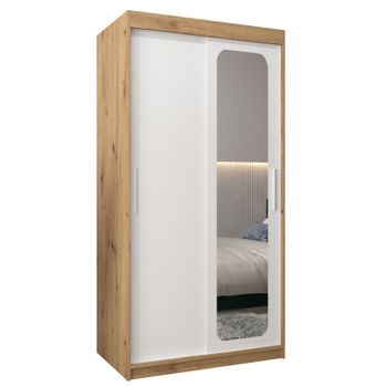 Armario Promo T2 De Puertas Correderas 200/100/62 2 Puertas (artisan/blanco)