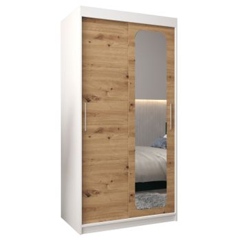 Armario Promo T2 De Puertas Correderas 200/100/62 2 Puertas (blanco/artisan)