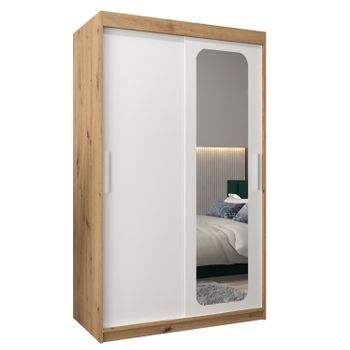 Armario Promo T2 De Puertas Correderas 200/120/62 2 Puertas (artisan/blanco)