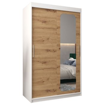 Armario Promo T2 De Puertas Correderas 200/120/62 2 Puertas (blanco/artisan)