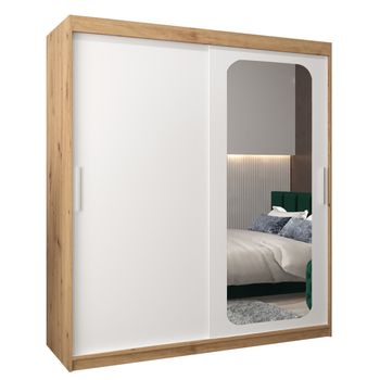 Armario Promo T2 De Puertas Correderas 200/180/62 2 Puertas (artisan/blanco)