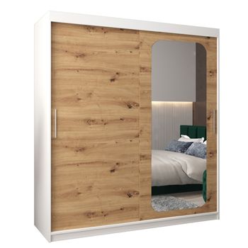 Armario Promo T2 De Puertas Correderas 200/180/62 2 Puertas (blanco/artisan)