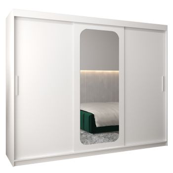 Armario Promo T2 De Puertas Correderas 200/250/62 3 Puertas (blanco/blanco)