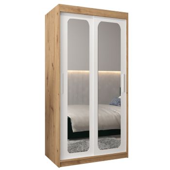 Armario Promo T3 De Puertas Correderas 200/100/62 2 Puertas (artisan/blanco)