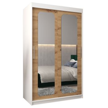 Armario Promo T3 De Puertas Correderas 200/120/62 2 Puertas (blanco/artisan)