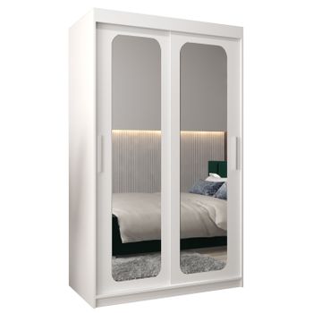 Armario Promo T3 De Puertas Correderas 200/120/62 2 Puertas (blanco/blanco)