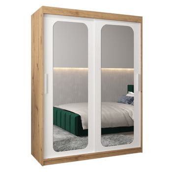 Armario Promo T3 De Puertas Correderas 200/150/62 2 Puertas (artisan/blanco)