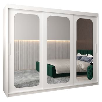 Armario Promo T3 De Puertas Correderas 200/250/62 3 Puertas (blanco/blanco)