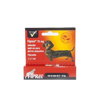 Pipeta Fipronilo Fiprex "s" Spot-on Perros Pequeños (2-10kg) Pulgas Y Garrapatas - 1 Pipeta