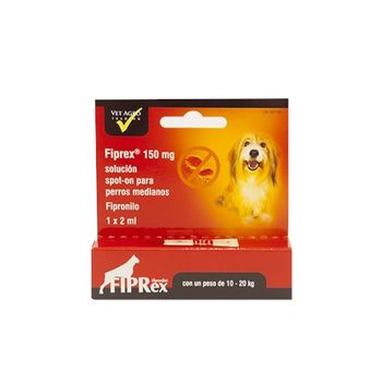 Pipeta Fipronilo Fiprex "m" Spot-on Perros Medianos (10-20kg) Pulgas Y Garrapatas - 1 Pipeta