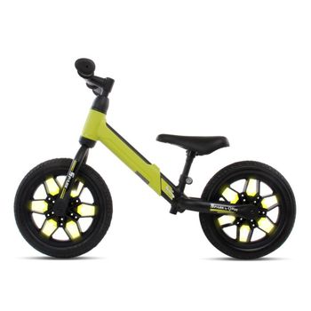 Bicicleta De Equilibrio Spark Rodas Led Verde