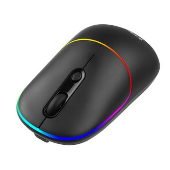 Tracer A4tech Ratón Inalámbrico, Batería Recargable De 650 Mah, Retroiluminación Rgb, Ratero