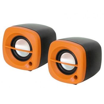 Altavoces Omega Pc 2.0 Og-15 6w Usb Naranja