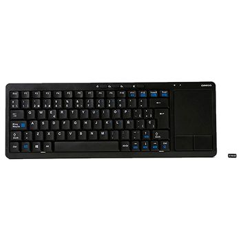 Mini Teclado Inalámbrico Smartek Retroiluminado 2.4ghz Con Touchpad - Negro