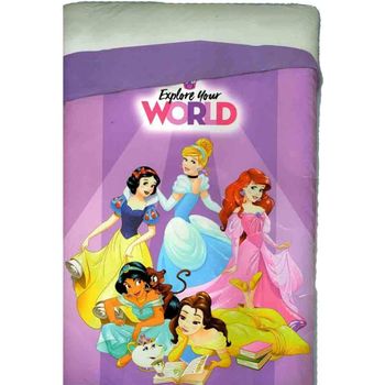 Disney - Edredón Nórdico Estampado Princesas World, 180 X 260 Cm