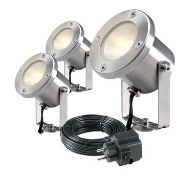 Proyectores Led 3 Pzas Catalpa Acero Inoxidable 4121603 Garden Lights