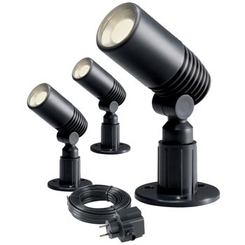 Foco Led Alder 3 Pzas 2 W Antracita 2580063 Garden Lights