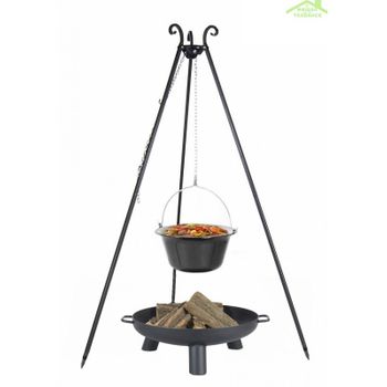 Chaudron En Fonte 8 L Sur Trépied + Brasero Bali 60 Cm