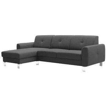 Chaise Longe Axel Mirpytengo 260x80x150 Cm - Roman Noir