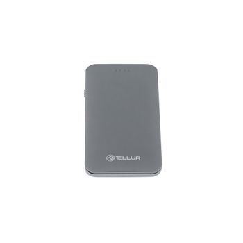 Power Bank Qc 3.0 Carga Rápida Tellur, 5000mah, 3en1 (micro Usb & Lightning & Tipo C), Gris