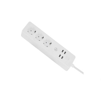 Regleta Smart Wifi Tellur, 3 Salidas, 4*usb 4a, 2200w, 10a, 1,8m