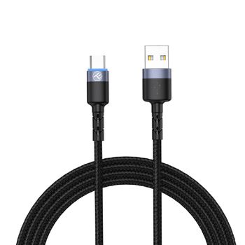 Cable De Datos Tellur, Usb A Tipo-c Con Luz Led, 3a, 1,2m, Negro