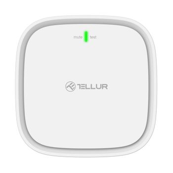 Sensor De Gas Smart Wifi Tellur, Dc12v 1a, Blanco