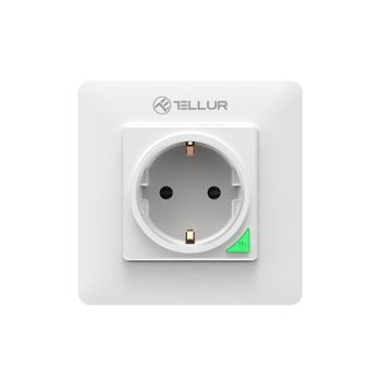 Enchufe De Pared Smart Wifi Tellur, 3000w, 16a, Blanco