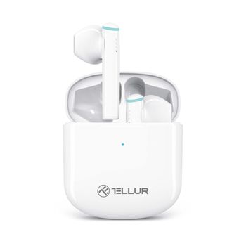 Aura True Auriculares Inalámbricos Tellur, App, Blancos