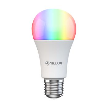 Smart Wifi Bombilla E27 Tellur, 9w, Blanco/cálido/rgb, Atenuador