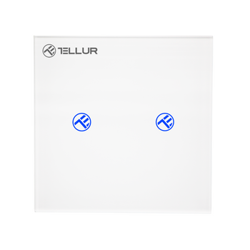 Smart Wifi Switch Tellur, Ss2n, Con/sin Neutro, 2 Puertos, 1800w, 10a