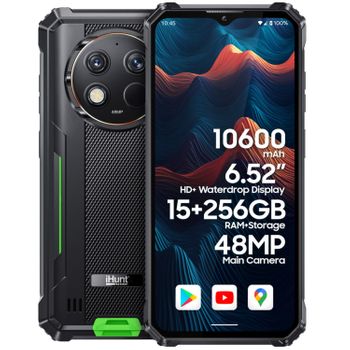 Ihunt Titan P15000 Ultra Telefono Movil Dual Sim 4g Smartphone Rugerizado Verde 6.52" 8gb Ram 256gb Rom 10600mah Android 13