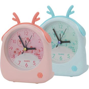 Pack De 2 Relojes Despertadores Infantiles, Ceramarble Furni, Relojes De Cabecera Con Alarma Fuerte Y Diseño De Dibujos Animados