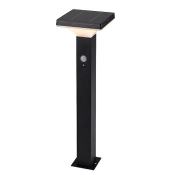 Rabalux Lámpara De Exterior, Lámpara Solar De Pie, Led 4w, Ip44, Negra, Geleen