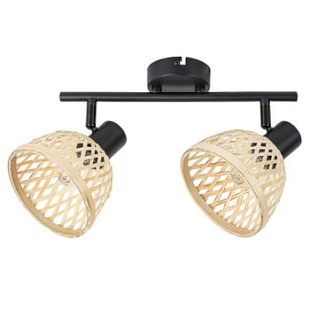 Lampa Rattan 2 Lamparas