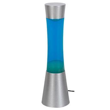 Lámpara Decorativa Minka Lavalamp Gy6.35 20w, 39,5 Cm Color Azul Plata
