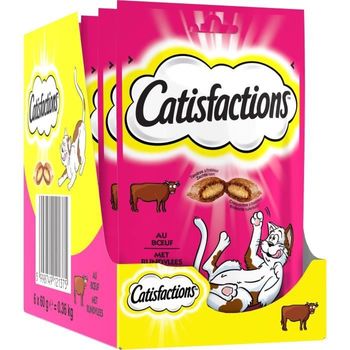 Catisfacciones Golosinas De Ternera - Para Gatos Y Gatitos - 60 G (x6)