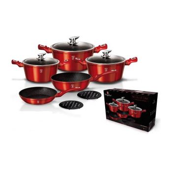 Bateria De Cocina Juego De Ollas 12pzs Piezas Royalty+line Induccion Gas  Vitro con Ofertas en Carrefour