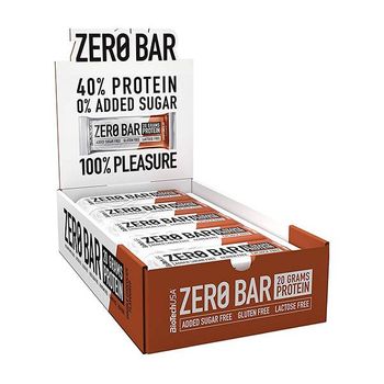 Biotech Usa - Zero Bar - 20 Barritas X 50 Gr - Barrita Proteína - Sin Azúcar -  Sabor: Cap