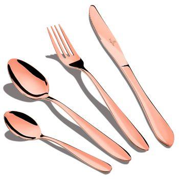 Set De Cubiertos De Acero Inoxidable Con Estuche Para Llevar - Nordic Pink  con Ofertas en Carrefour