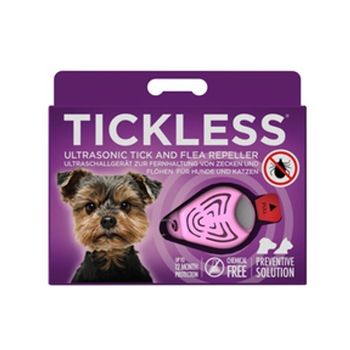 Repelente Ultrasónico Tickless Pet Para Perros - Rosa