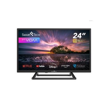 Vidaa Smart Led Tv, Smart Tech 24hv10t3, 24" (60 Cm), Hd Ready Tv, Netflix, Youtube, Prime Video