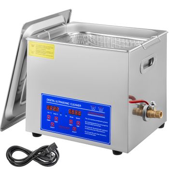 Limpiador Ultrasónico Digital 10l Acero Inoxidable, Vevor Ultrasonic Cleaner