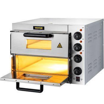 Horno De Pizza Eléctrico Acero Inoxidable, 2 Capas. Hogar, Bar, Restaurante, Comercio