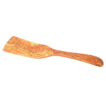 Pala Corta Biosa Para Cocinar De Madera De Olivo 25cm. Pala Para Girar, Mezclar,..