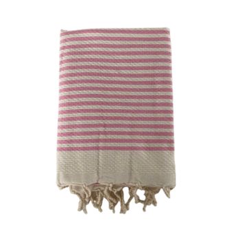 Toalla De Playa Fouta Tradicional Yadara Pinky 200x200 190g/m²