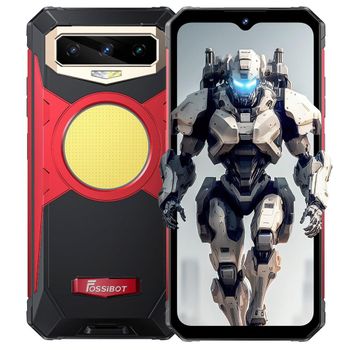 Smartphone Robusto Android 13 Fossibot F102 12gb+256gb - Rojo