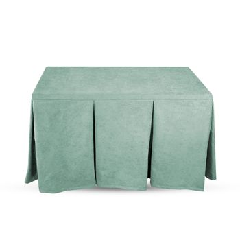 Ropa De Camilla, Tela Antimanchas Color 16 Verde Agua. 130 X 80 X 72 Alto