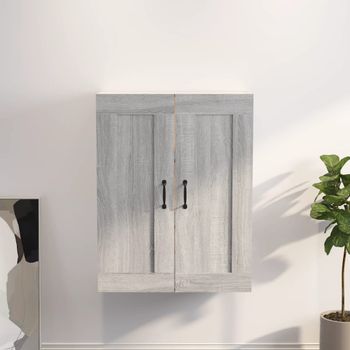 Armario Colgante De Pared | Mueble Pared Gris Sonoma 69,5x32,5x90 Cm Cfw739590